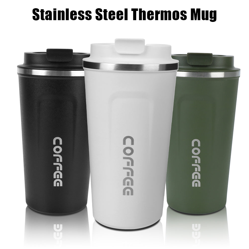 Double Stainless Steel Car Thermos Mug Coffee Mug Thermo Cafe 380/510ML for Tea Water Coffee Leak_Proof Travel Thermo Cup