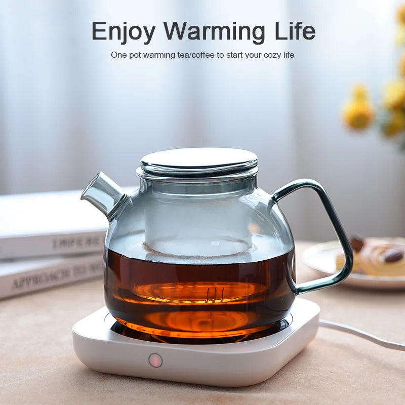 New Coffee Mug Warmer for Milk Tea Teapot Electric Heating Cup Plate High Temperature 80 Degree Celsius for Home Office Desk Use