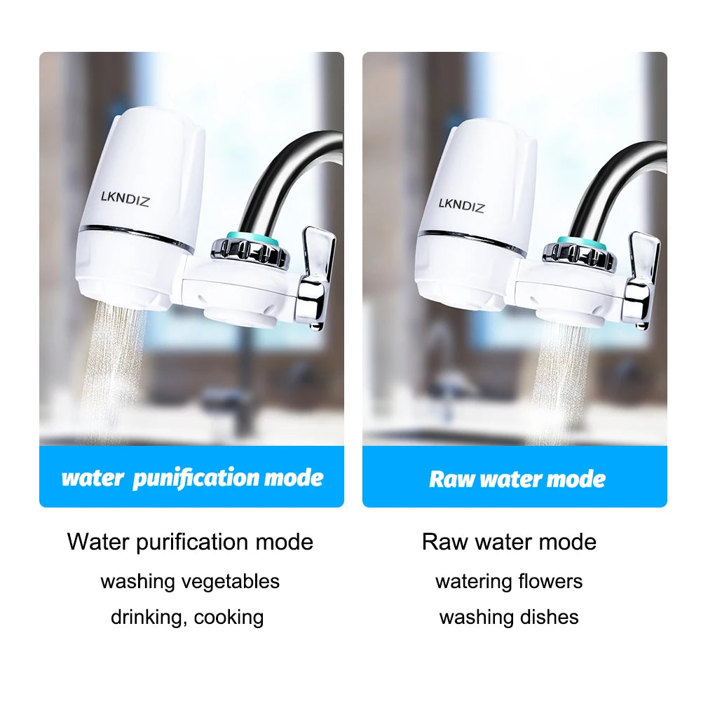 Tap Water Purifier Clean Kitchen Faucet Washable Ceramic Percolator Water Filter Filtro Rust Bacteria Removal Replacement Filte