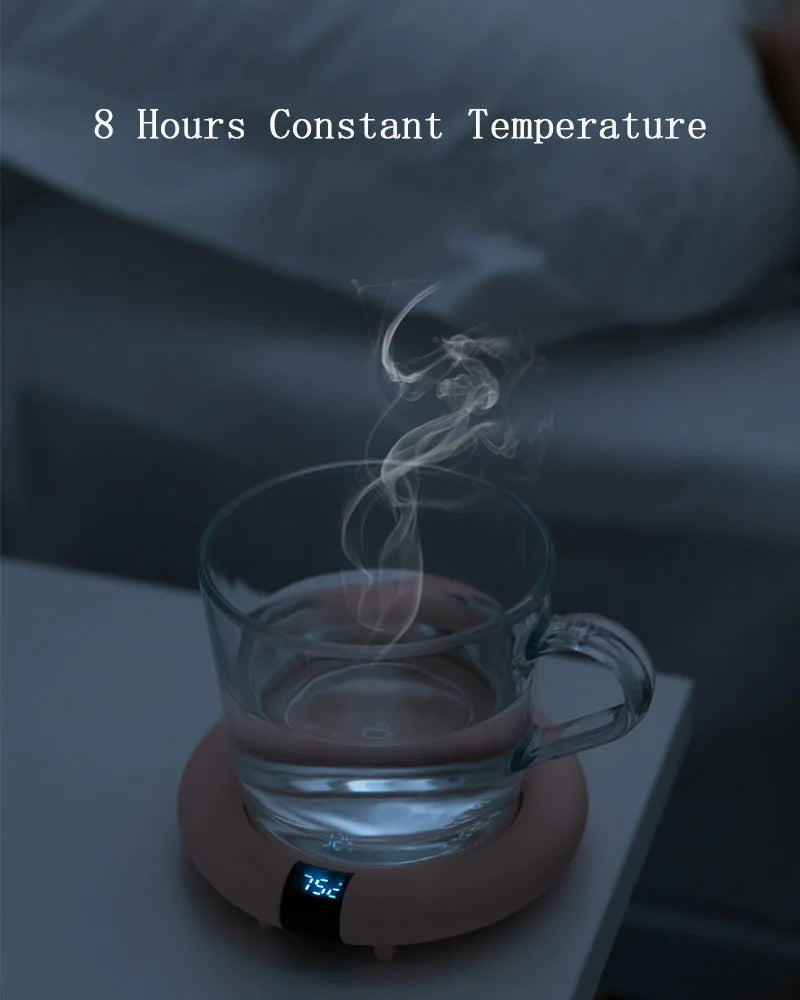 New Coffee Mug Warmer Electric Heating Coaster for Home Office 3 Temperatures Adjustable Tea Cup Warmer Christmas Birthday Gift