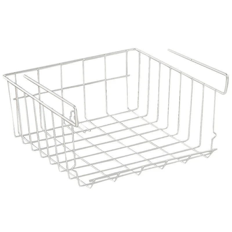 Home Storage Basket Kitchen Multifunctional  Rack Under Cabinet  Shelf  Wire  Organizer basket