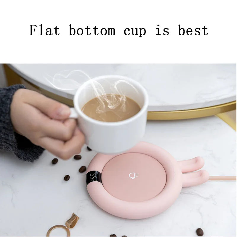 New Coffee Mug Warmer Electric Heating Coaster for Home Office 3 Temperatures Adjustable Tea Cup Warmer Christmas Birthday Gift