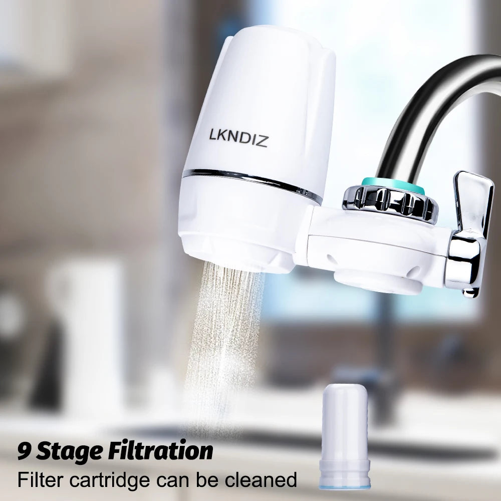 Tap Water Purifier Clean Kitchen Faucet Washable Ceramic Percolator Water Filter Filtro Rust Bacteria Removal Replacement Filte