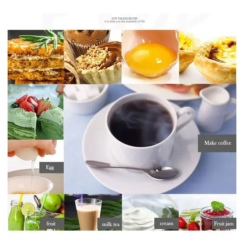 Milk Frother Handheld Mini Electric Foamer Coffee Maker Egg Beater for Cappuccino Stirrer Portable Blender Kitchen Whisk Tools