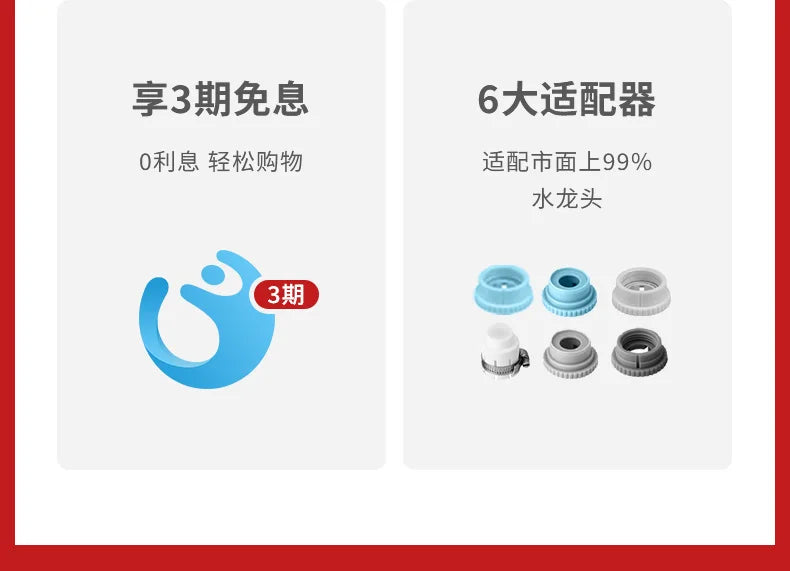 Xiaozhi Faucet Water Purifier Descaling and Chlorine Removing Household Special Filter Kitchen Tap Water Filter Purifier