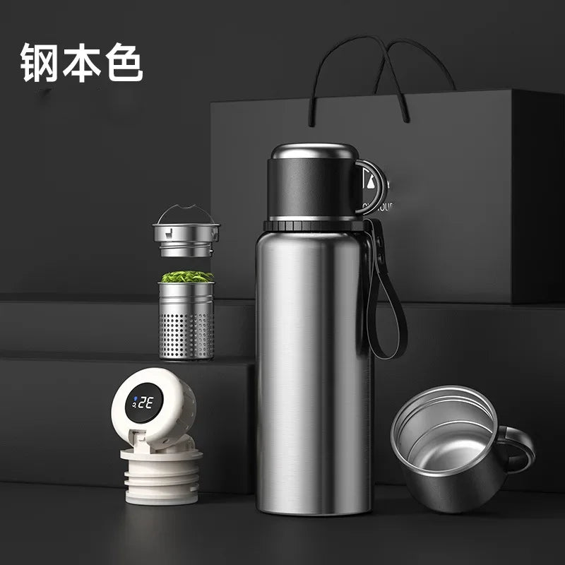 Stainless Steel Vacuum Thermos Portable High Appearance Large Capacity for Hot Coffee Vacuum Thermal Water Bottle Insulated Cup