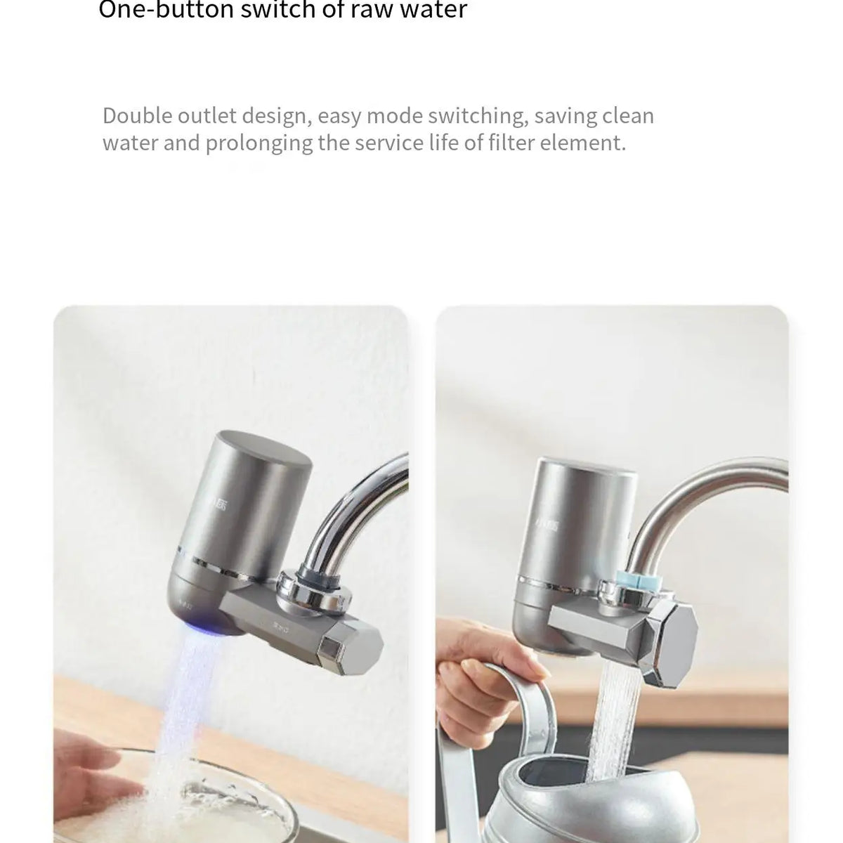 Xiaozhi Faucet Water Purifier Descaling and Chlorine Removing Household Special Filter Kitchen Tap Water Filter Purifier