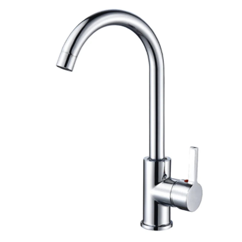 Stainless Steel Matte Kitchen Faucet Deck Sinks Faucet High Arch 360 Degree Swivel Cold Hot Mixer Water Tap