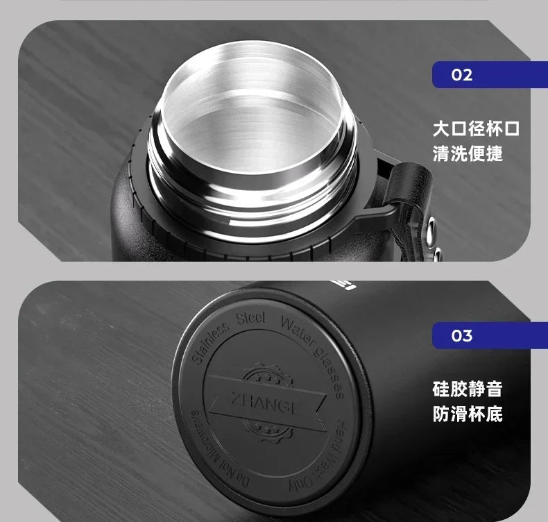 Stainless Steel Vacuum Thermos Portable High Appearance Large Capacity for Hot Coffee Vacuum Thermal Water Bottle Insulated Cup