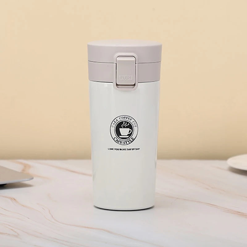 500ML Thermal Mug Leak-proof Thermos Mug Coffee Double Wall 304 Stainless Steel Coffee Cup Tea Vacuum Flask Thermos Water Bottle