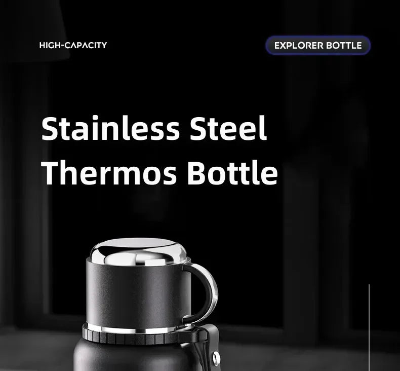 Stainless Steel Vacuum Thermos Portable High Appearance Large Capacity for Hot Coffee Vacuum Thermal Water Bottle Insulated Cup