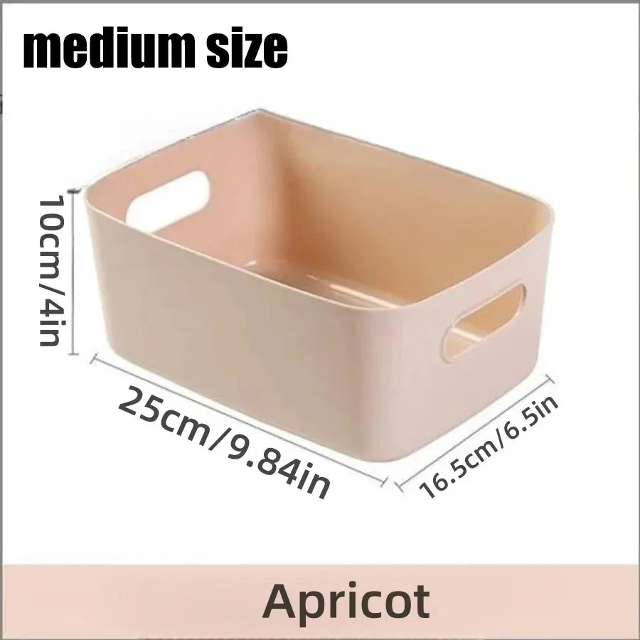 Household drawer plastic storage desktop storage box cosmetics, groceries, snacks storage basket kitchen storage box