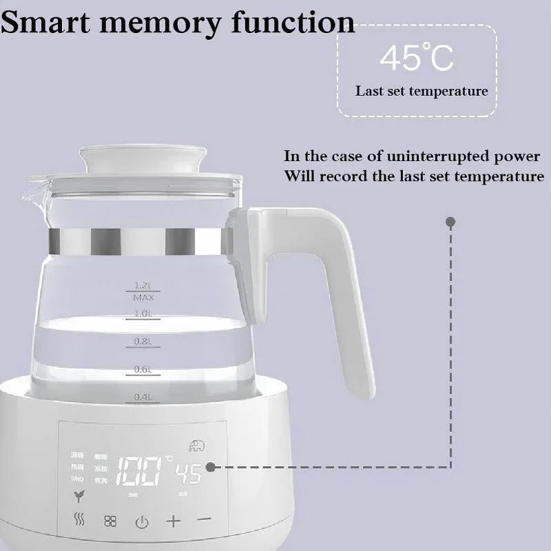 1.2L Infant Thermostatic Milk Regulator Baby Kettle Keep Warm 24 Hours Hot Water Smart Insulation Pot Milk Powder Warmer