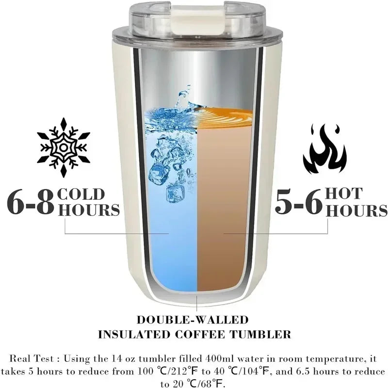 Beverage Cup Travel Portable Car Drinking Cup Stainless Steel Vacuum Leak proof 240ML Coffee Thermos