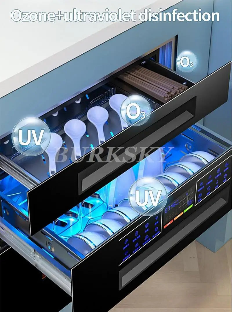 Kitchen Storage Supplies Built-in Disinfection Kitchen Cabinet And Storage 120L Capacity High Temperature Disinfection Cupboard