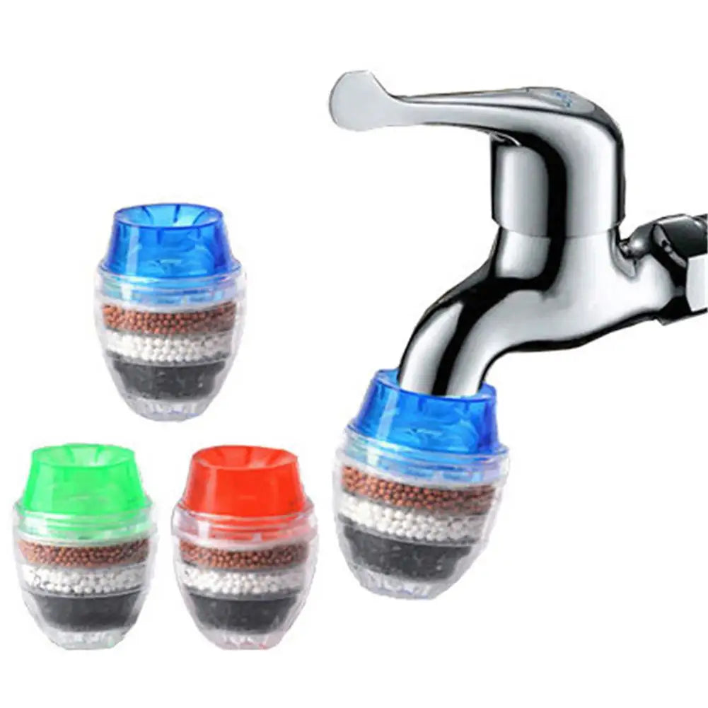 5 Layers Activated Carbon Water Purifier Kitchen Tap Filter Bathroom Faucet Filter Purification Tool for Home Use