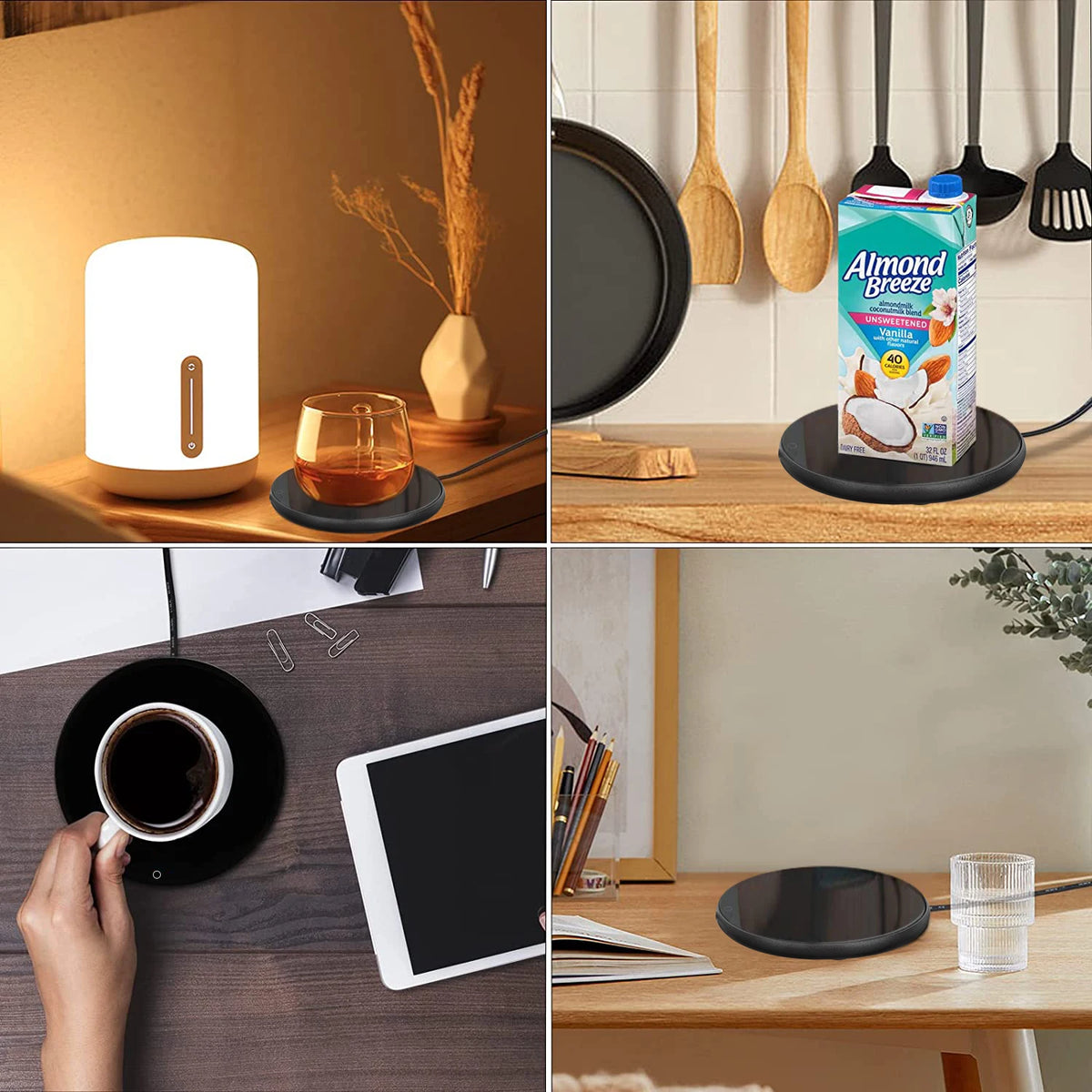 Cup Heater USB Coffee Mug Warmer Milk Tea Water Electric Heating Pad Thermostatic Coasters Cup Warmer For Home Office Cup Heater