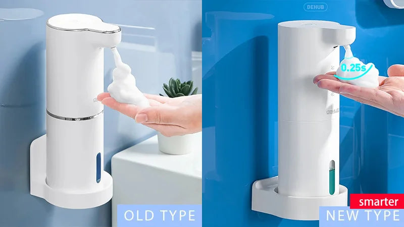 Automatic Foam Soap Dispensers Bathroom Smart Washing Hand Machine With USB Charging White High Quality ABS Material