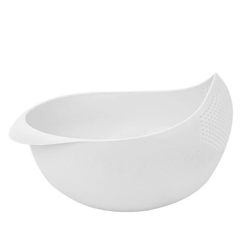 1pc Rice Bowl Drain Basket Kitchen Multi-purpose Rice Washing Machine Fruit Bowl Washing Drain Basket With Handle Home Organizer