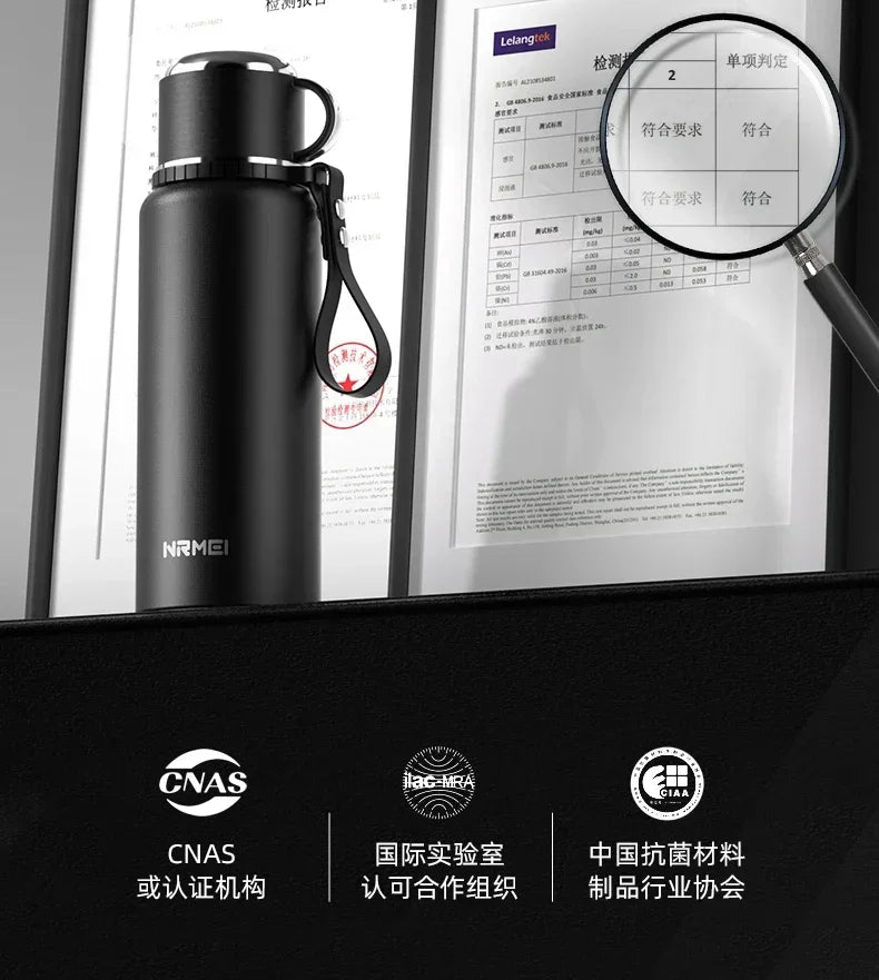 Stainless Steel Vacuum Thermos Portable High Appearance Large Capacity for Hot Coffee Vacuum Thermal Water Bottle Insulated Cup