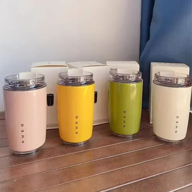 Beverage Cup Travel Portable Car Drinking Cup Stainless Steel Vacuum Leak proof 240ML Coffee Thermos