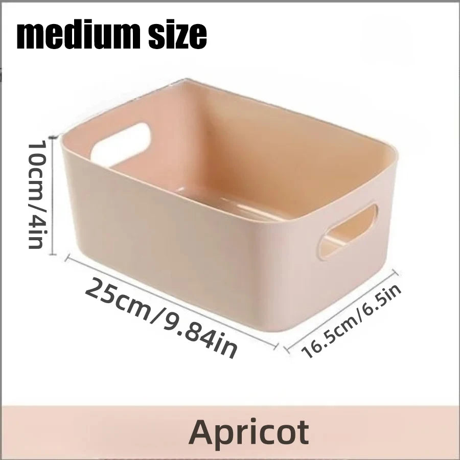 Desktop storage box cosmetics miscellaneous items snacks storage basket kitchen organizing box household drawer plastic storage