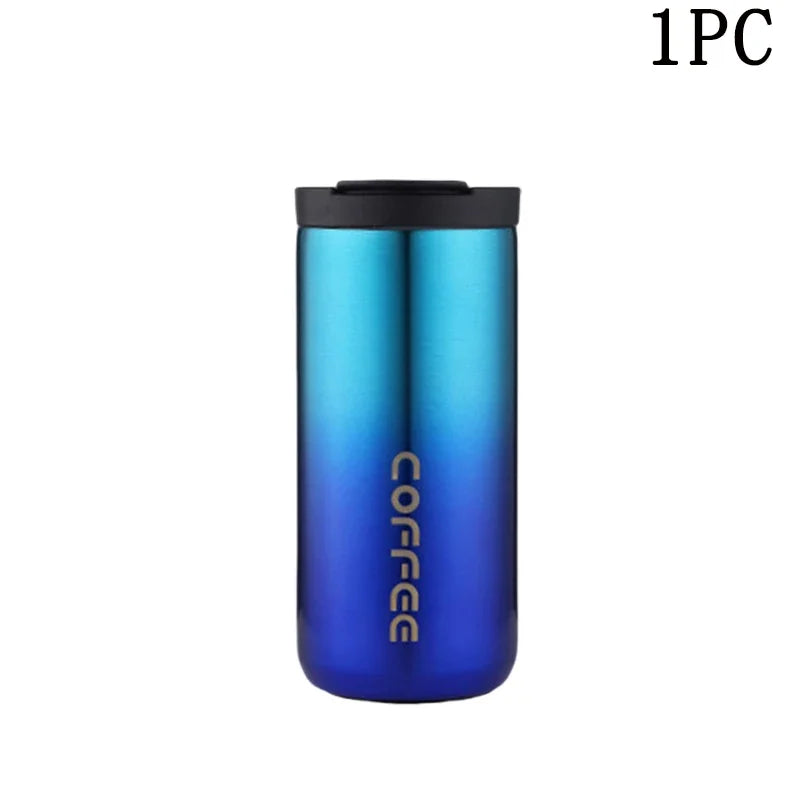 400ML Stainless Steel Coffee Thermos Bottle Thermal Mug Leakproof Car Vacuum Flasks Coffee Cup Travel Portable Insulated Bottles