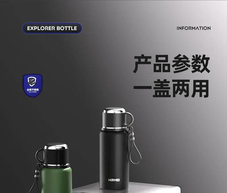 Stainless Steel Vacuum Thermos Portable High Appearance Large Capacity for Hot Coffee Vacuum Thermal Water Bottle Insulated Cup