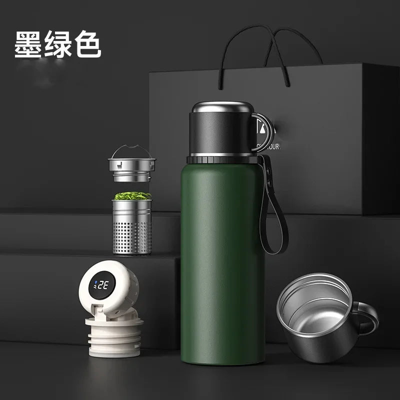 Stainless Steel Vacuum Thermos Portable High Appearance Large Capacity for Hot Coffee Vacuum Thermal Water Bottle Insulated Cup