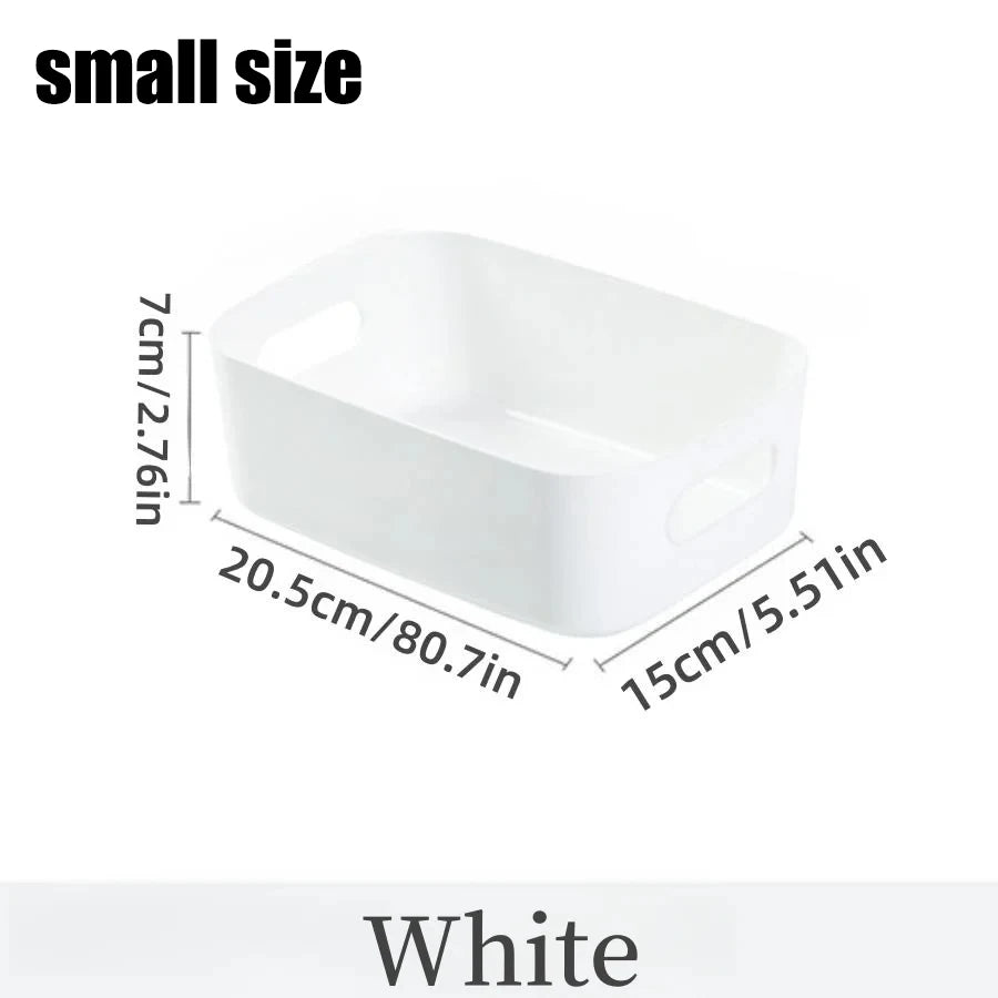 Desktop storage box cosmetics miscellaneous items snacks storage basket kitchen organizing box household drawer plastic storage