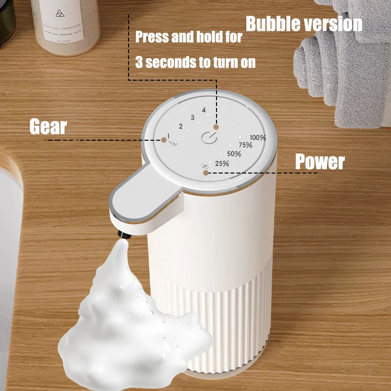 Dishwashing Bubble Dispenser Automatic Sensor Kitchen Bathroom Hand Soap Dispenser Motorized Foam Shower  Dispense