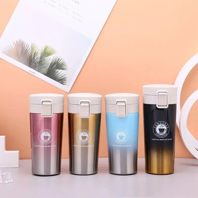 500ml Thermal Mug Double Wall 304 Stainless Steel Coffee Cup Vacuum Flask Thermos Water Bottle Tea Coffee Leak-proof Thermos Mug