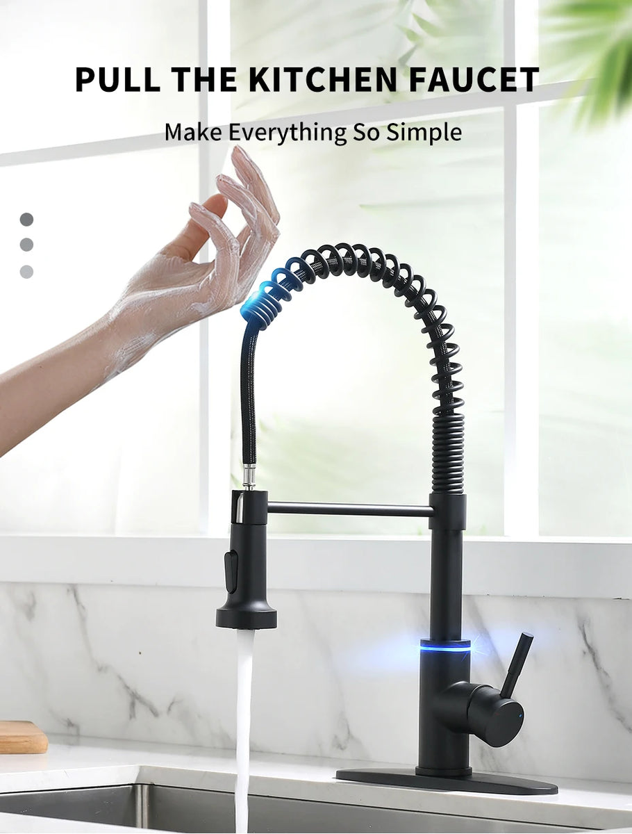 Smart Touch Kitchen Faucets Crane For Sensor Kitchen Water Tap Sink Mixer Rotate Touch Faucet Sensor Water Mixer KH-1005