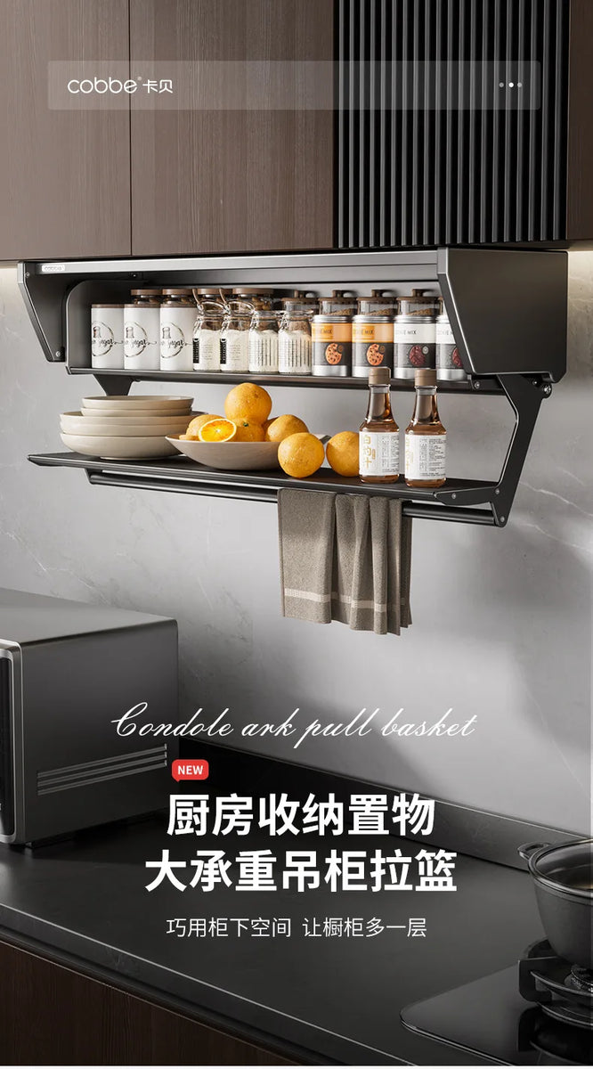 Modern Minimalist Kitchen Cabinets Small Folding Storage Cabinets Multi-functional Home Drop-down Wall Cabinet Kitchen Furniture