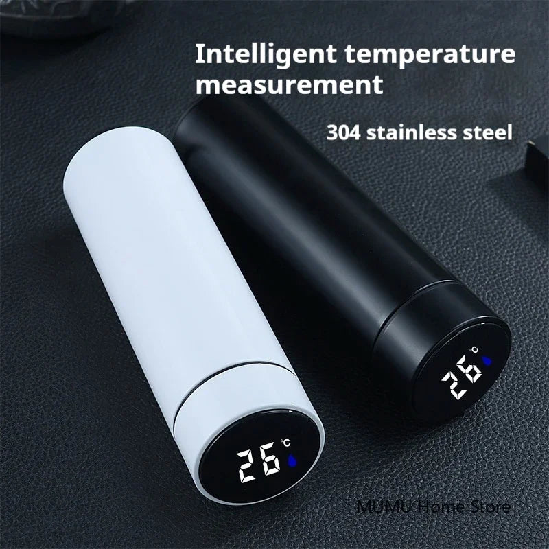 500ML Intelligent Temperature Thermos Bottle Sports Water Cup Car Insulated Cup Keeps Cold and Heat Thermal Mug Vacuum Flasks