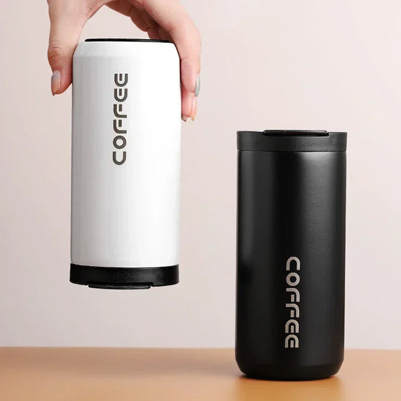 400ML Stainless Steel Coffee Thermos Bottle Thermal Mug Leakproof Car Vacuum Flasks Coffee Cup Travel Portable Insulated Bottles