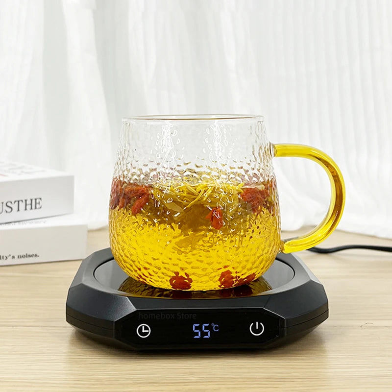 30W Cup Heater Coffee Mug Warmer Heating Pad Electric Hot Plate 3 Gear Temperature Warmer Coaster For Milk Tea Coffee Water 220V