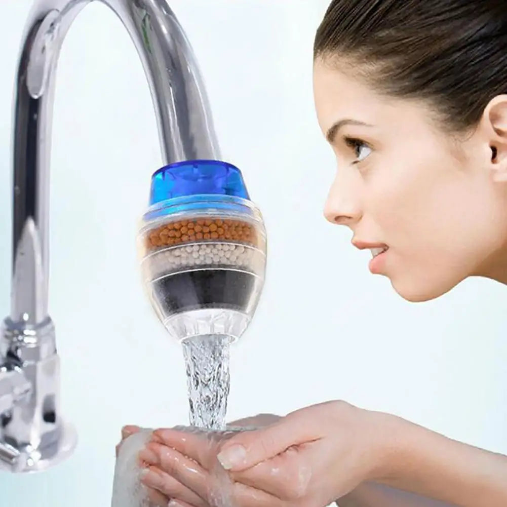 5 Layers Activated Carbon Water Purifier Kitchen Tap Filter Bathroom Faucet Filter Purification Tool for Home Use