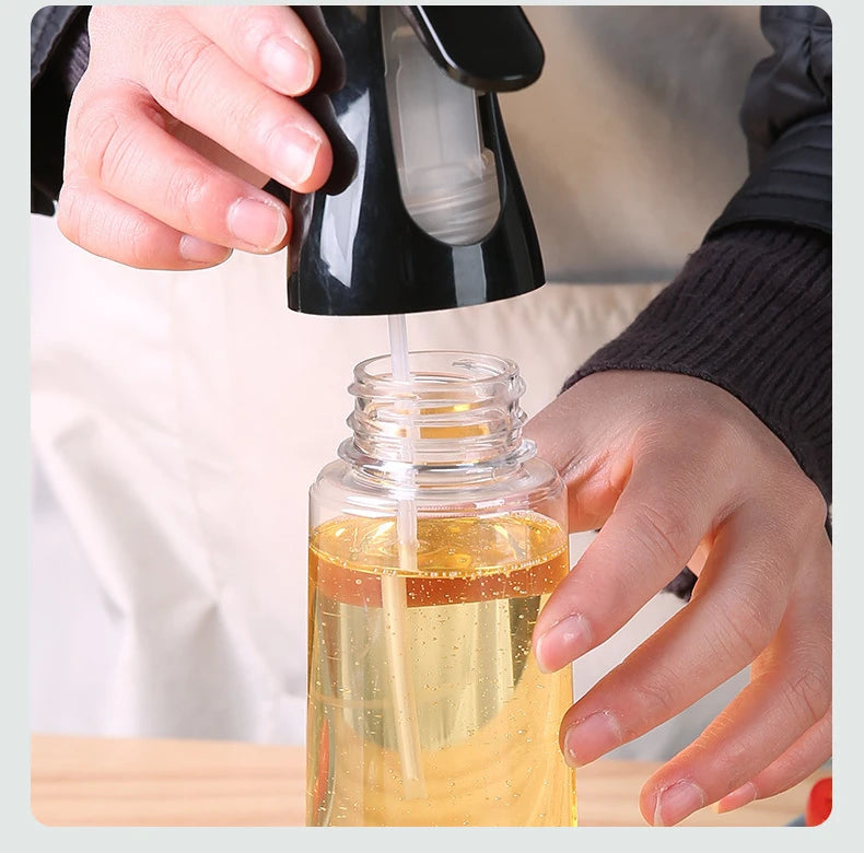 200/300/500ML Black /White Transparent Kitchen Oil Bottle Cooking Oil Spray OliveOil Bottle Fitness Barbecue Spray Oil Dispenser