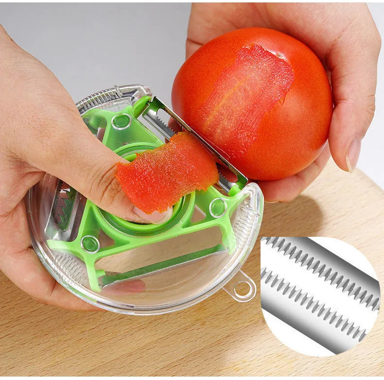 3In1 Multifunction Kitchen Tools Fruit and Vegetable Peeler Vegetable Shredding Tool Stainless Steel Blade Easy To Clean Replace