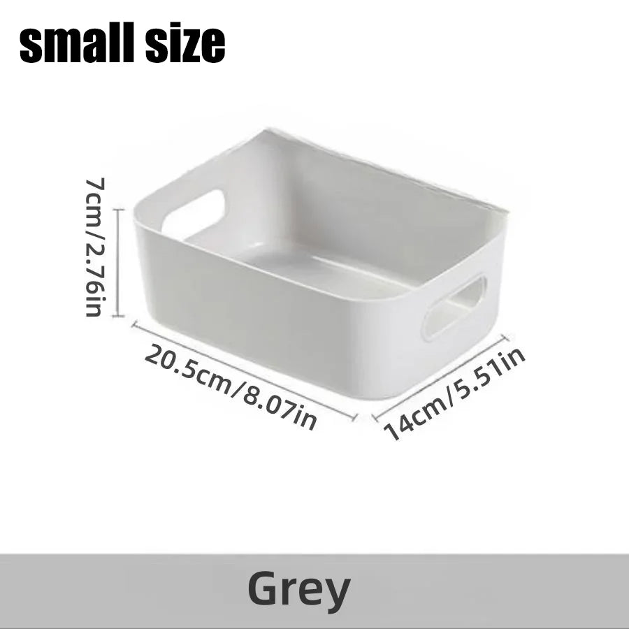 Desktop storage box cosmetics miscellaneous items snacks storage basket kitchen organizing box household drawer plastic storage