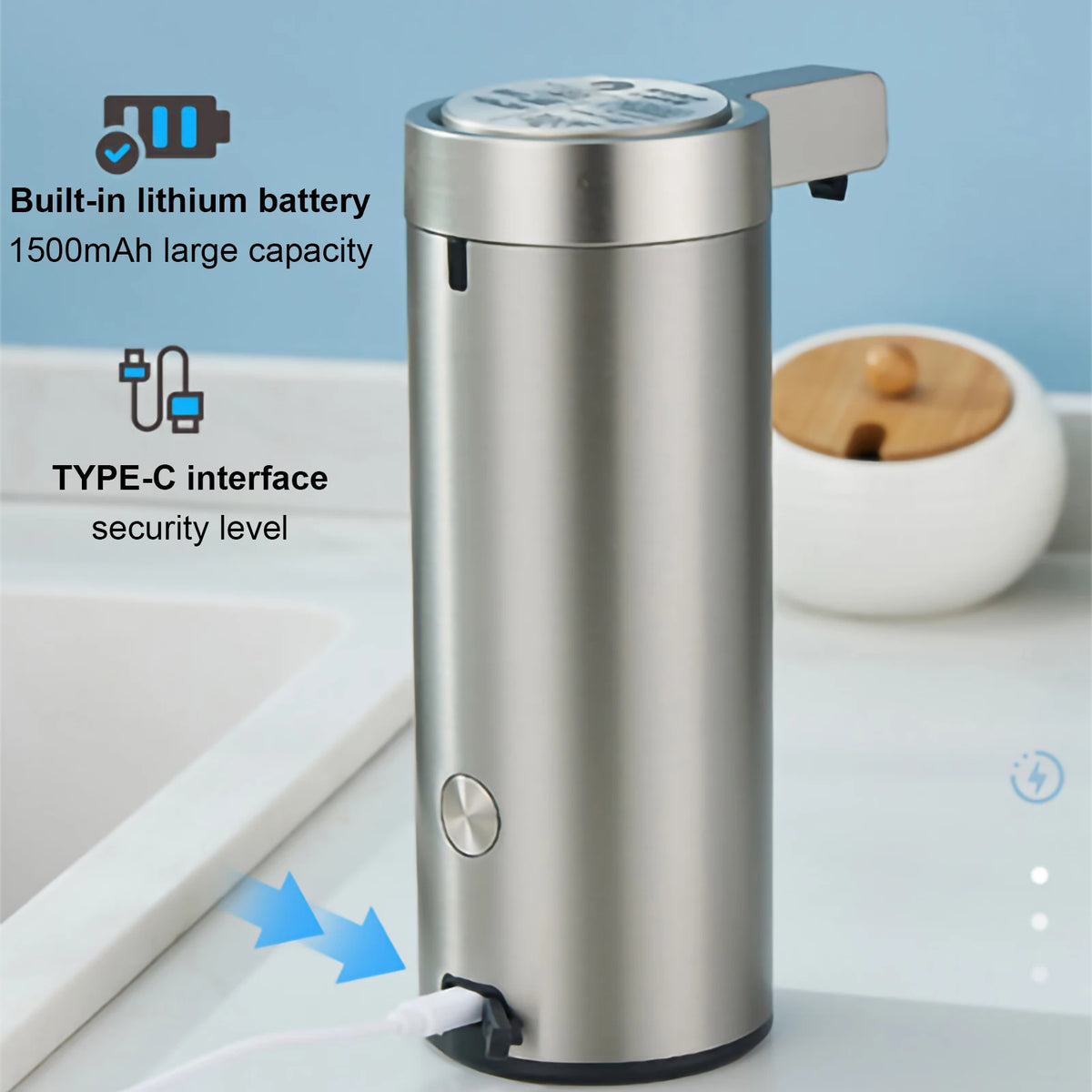 Dishwashing Bubble Dispenser Automatic Sensor Kitchen Bathroom Hand Soap Dispenser Motorized Foam Shower  Dispense