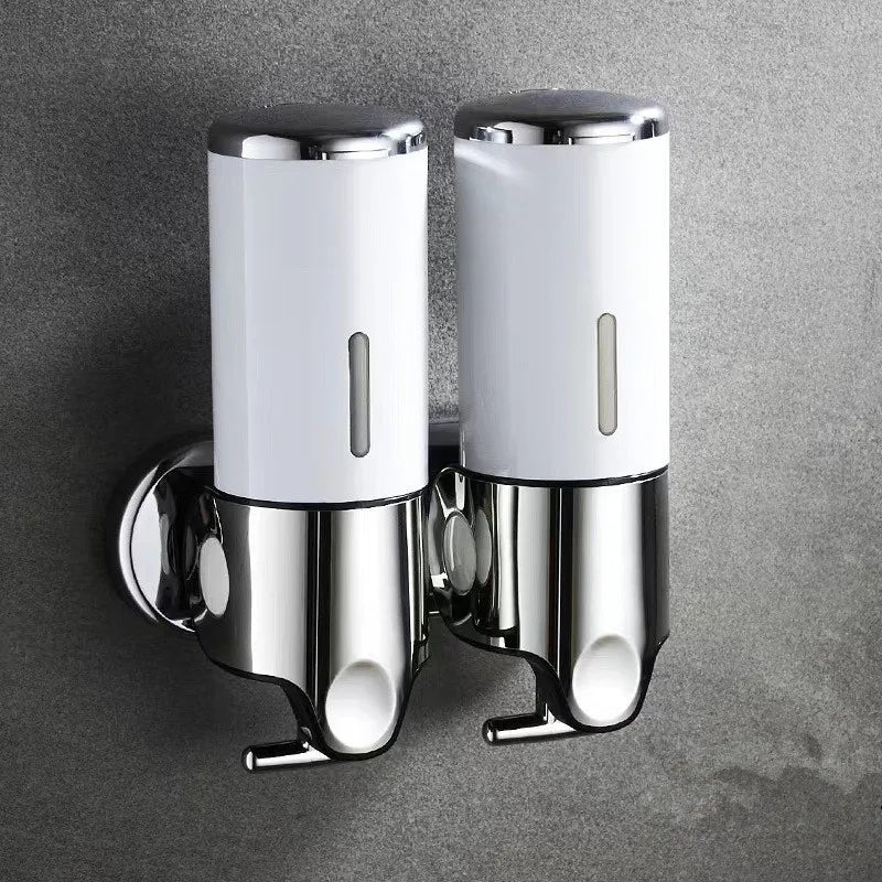 Manual Liquid Soap Dispensers double/triple 500ml Wall Mounted Shampoo Container soap and gel dispenser Bathroom Accessories