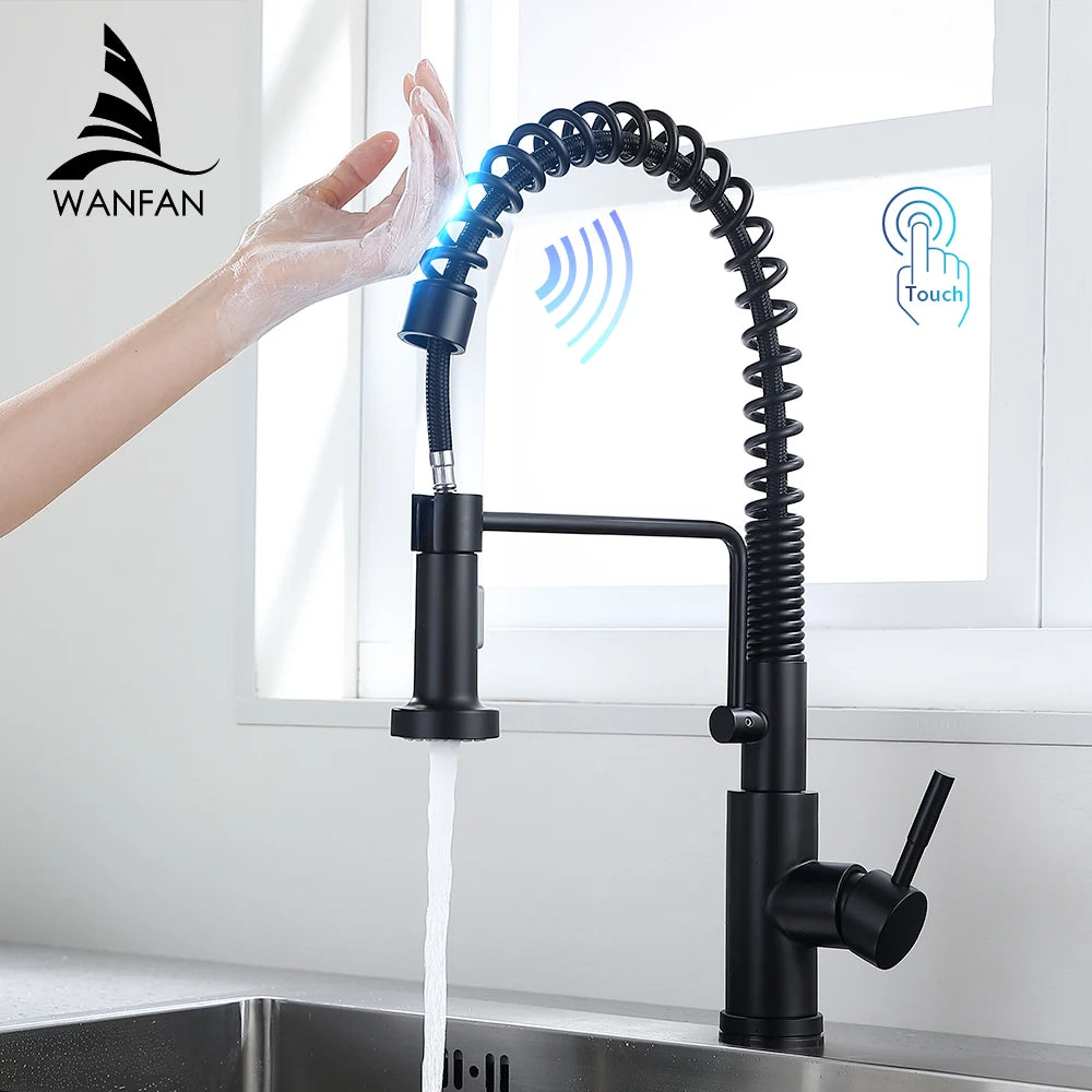 Smart Touch Kitchen Faucets Crane For Sensor Kitchen Water Tap Sink Mixer Rotate Touch Faucet Sensor Water Mixer KH-1005