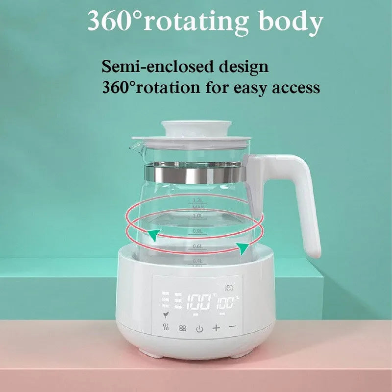 1.2L Infant Thermostatic Milk Regulator Baby Kettle Keep Warm 24 Hours Hot Water Smart Insulation Pot Milk Powder Warmer