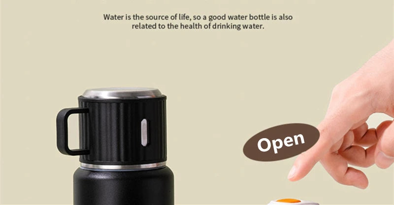 500ml Stainless Steel Thermos Bottle for Hot Coffee Vacuum Thermal Water Bottle Insulated Cup Vacuum Flasks Double Wall Travel