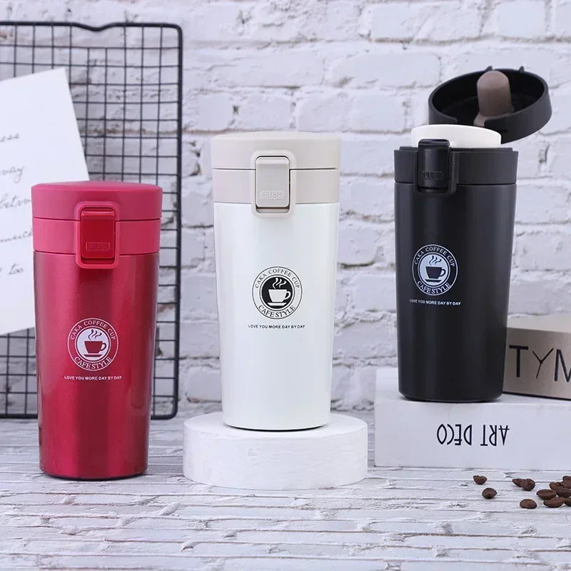 500ml Thermal Mug Double Wall 304 Stainless Steel Coffee Cup Vacuum Flask Thermos Water Bottle Tea Coffee Leak-proof Thermos Mug