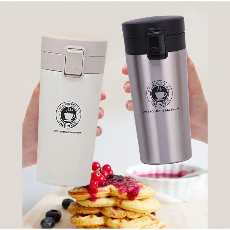 500ML Thermal Mug Leak-proof Thermos Mug Coffee Double Wall 304 Stainless Steel Coffee Cup Tea Vacuum Flask Thermos Water Bottle