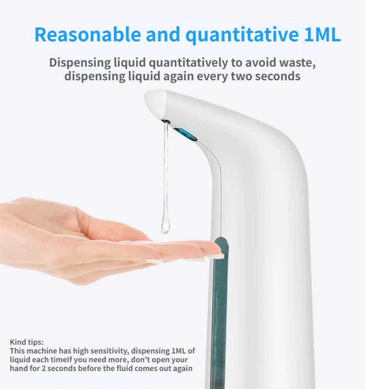 400ML Automatic Liquid Soap Dispenser Bathroom Accessories Soap And Gel Dispenser Intelligent Kitchen Induction Hand Sanitizer