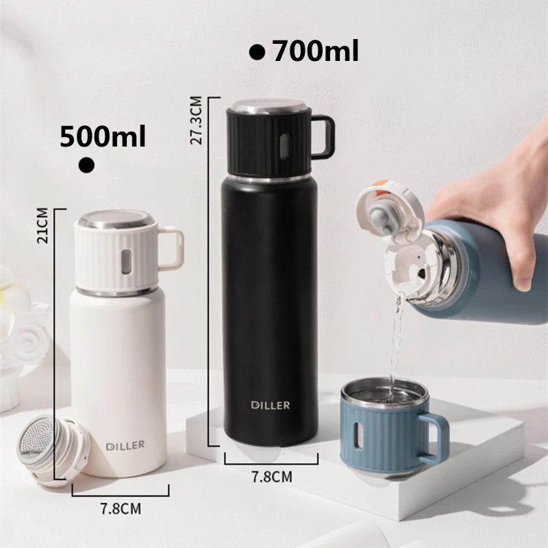 500ml Stainless Steel Thermos Bottle for Hot Coffee Vacuum Thermal Water Bottle Insulated Cup Vacuum Flasks Double Wall Travel